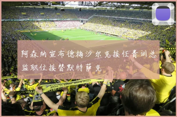 阿森纳宣布德梅沙尔克接任青训总监职位接替默特萨克